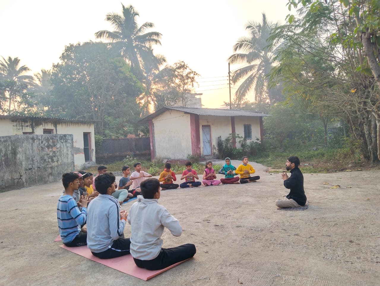 Group Yoga Session